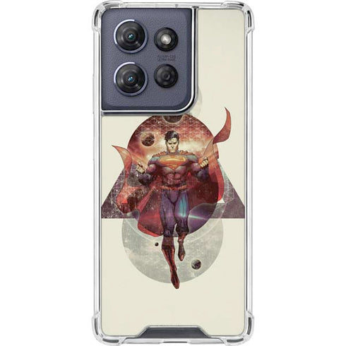 DC Comics Superman Galaxy Flying Moto G Play 5G (2025) Clear Case